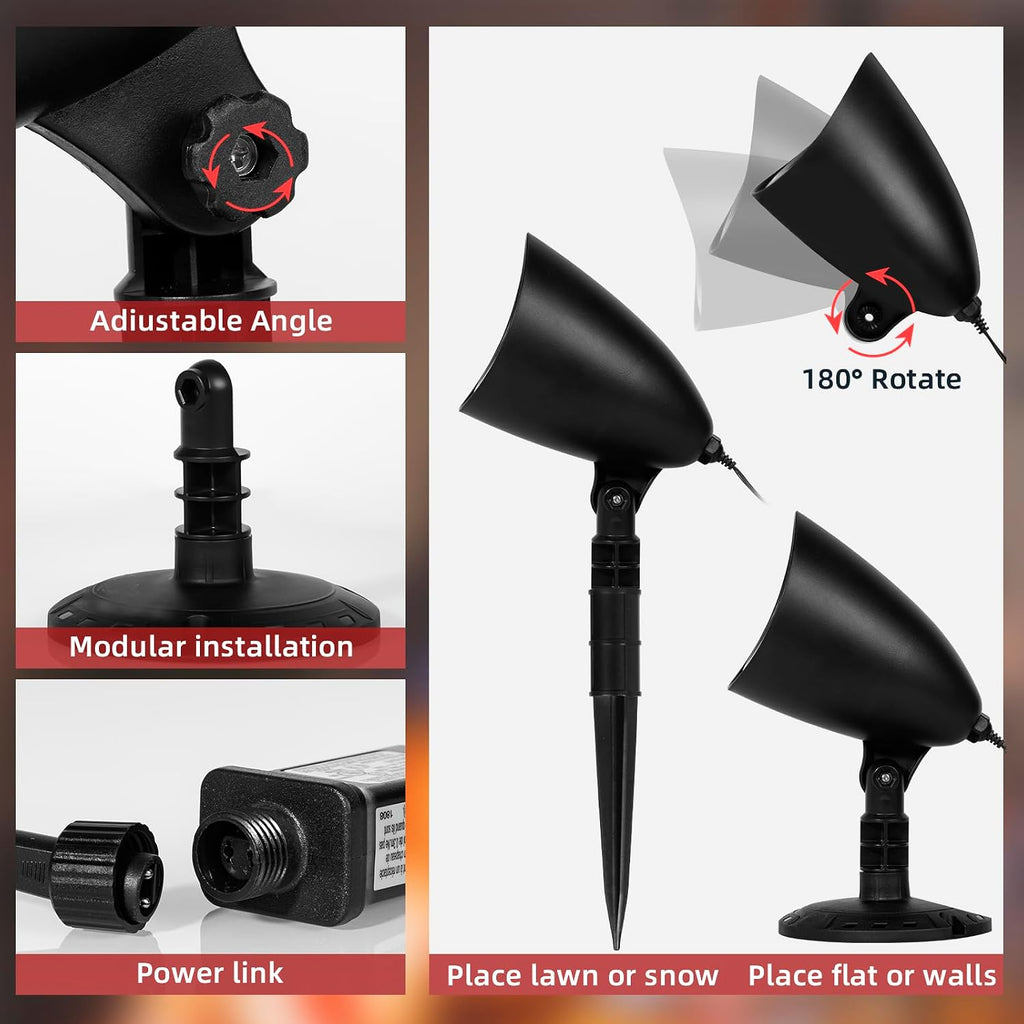 Red Skull Halloween Projector LED Light