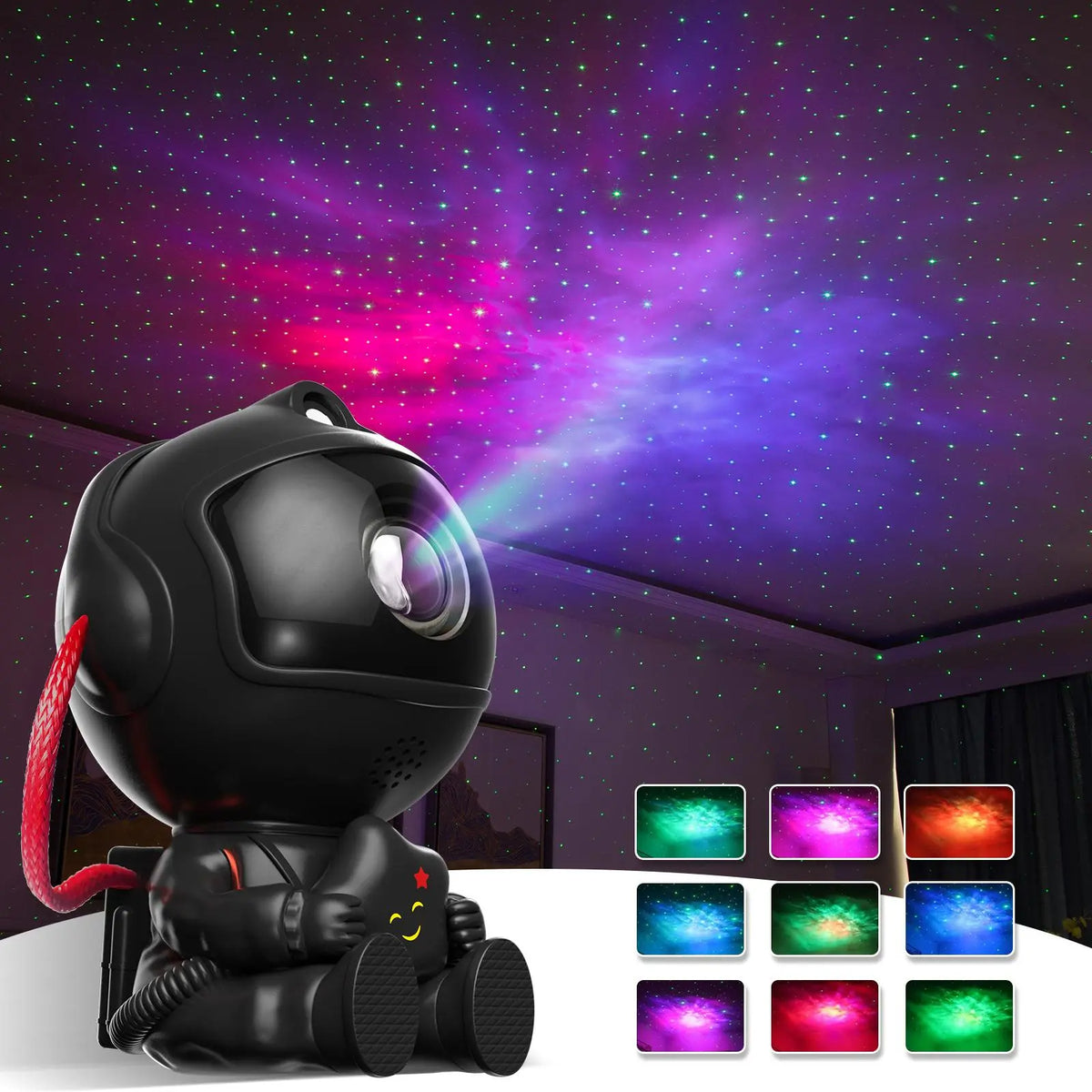 Black Astronaut Galaxy LED Projector 