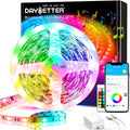Smart Led Lights 32.8 Ft, 2835 RGB Led Strip Lights Kits with 24 Keys Remote, App Control Timer Schedule Led Music Strip Lights