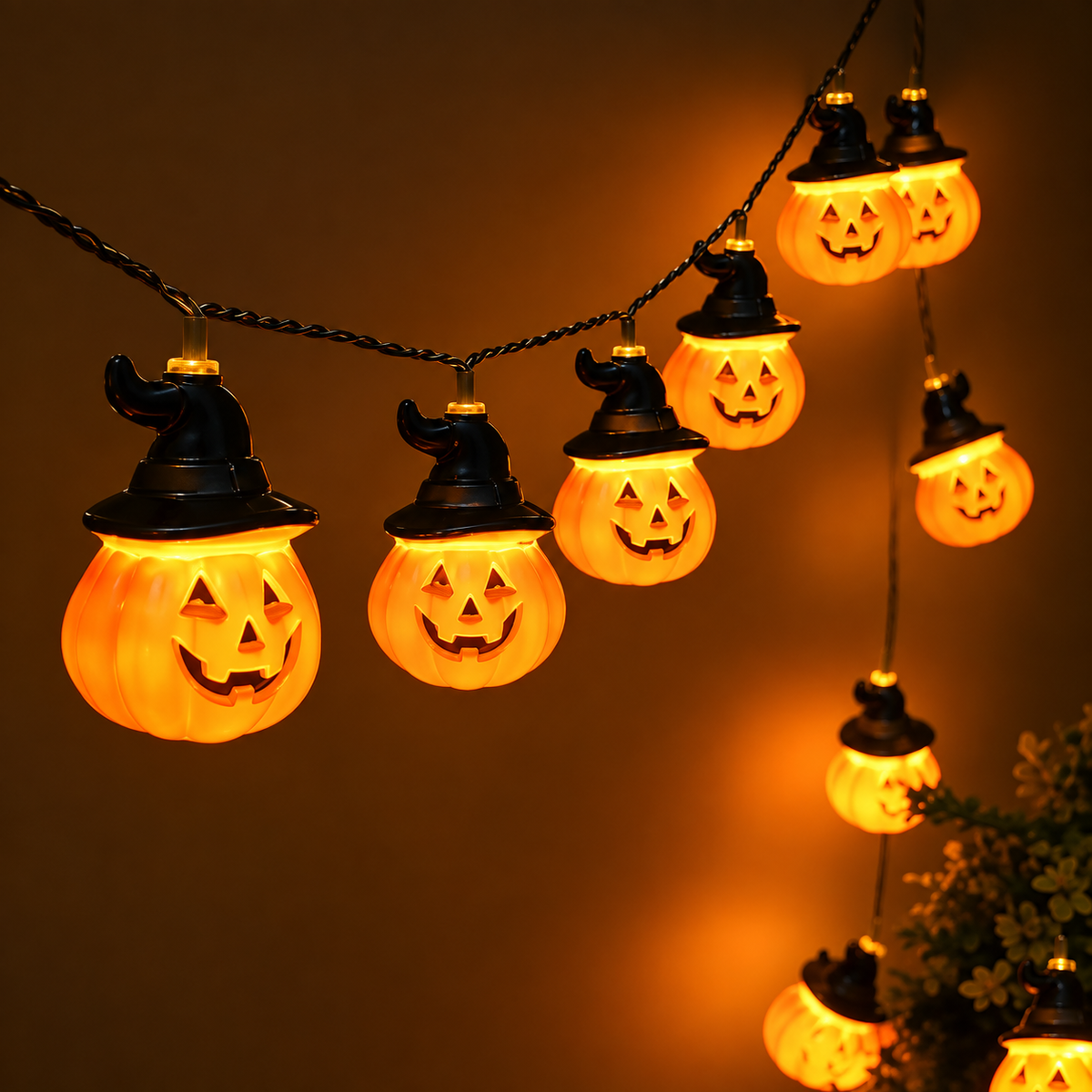 Halloween Pumpkin String Lights