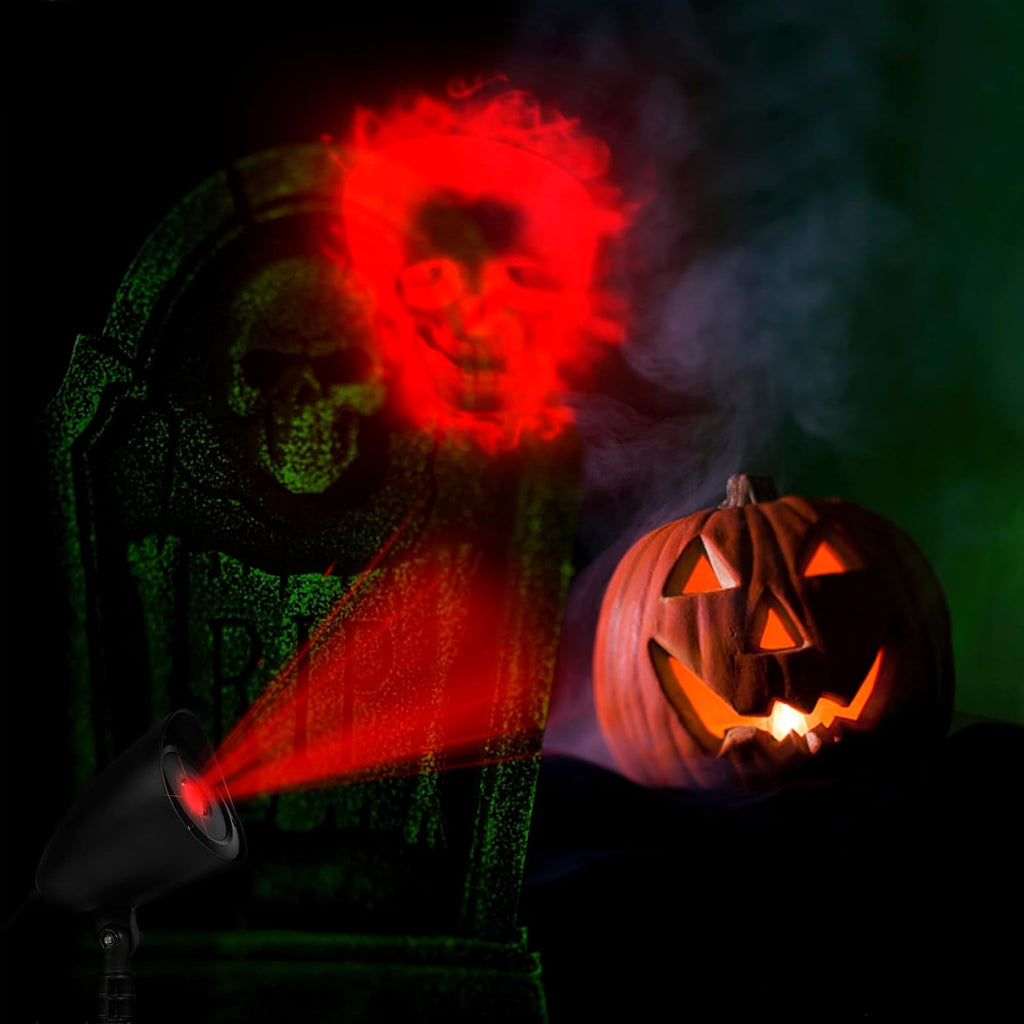 Red Skull Halloween Projector LED Light