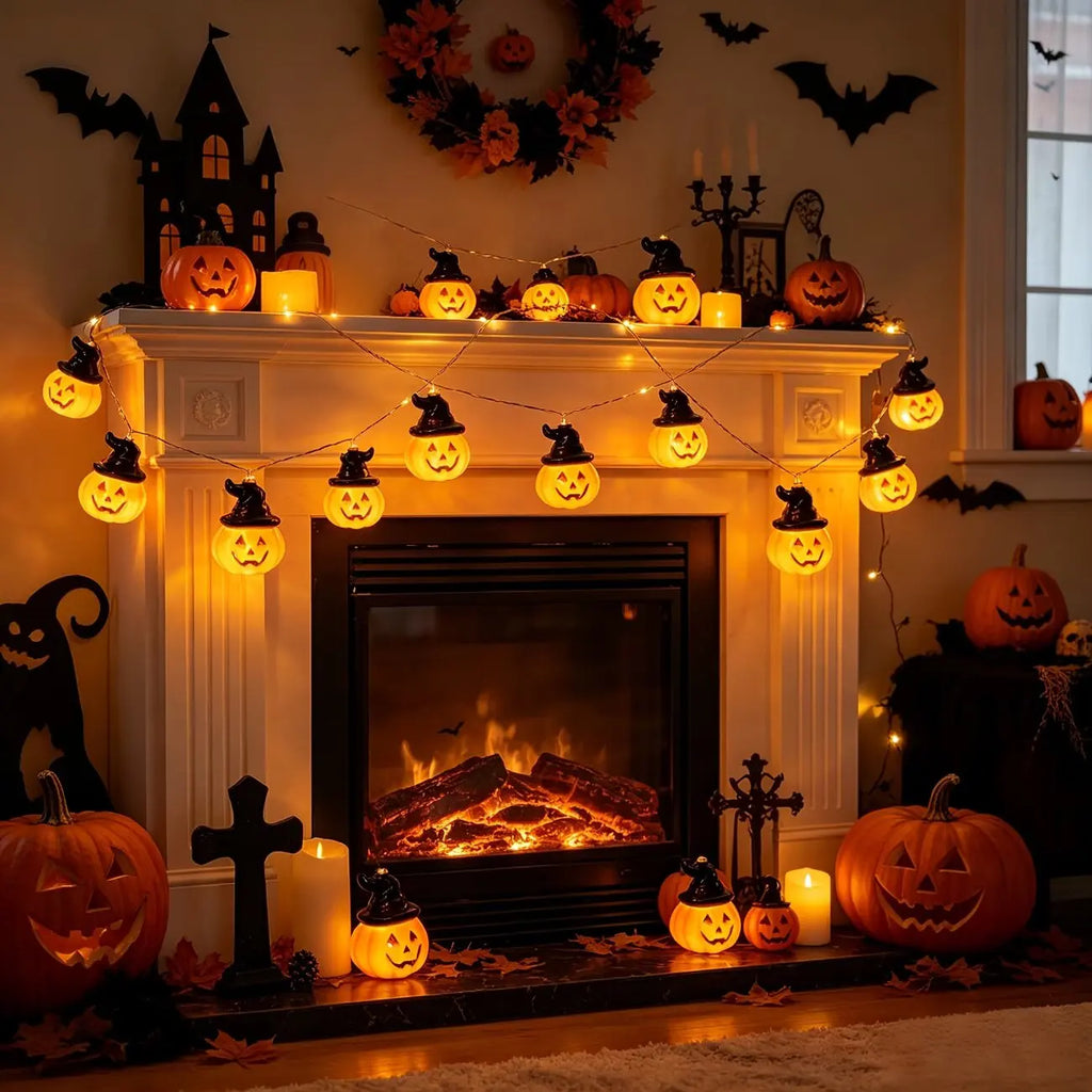 Halloween Pumpkin String Lights
