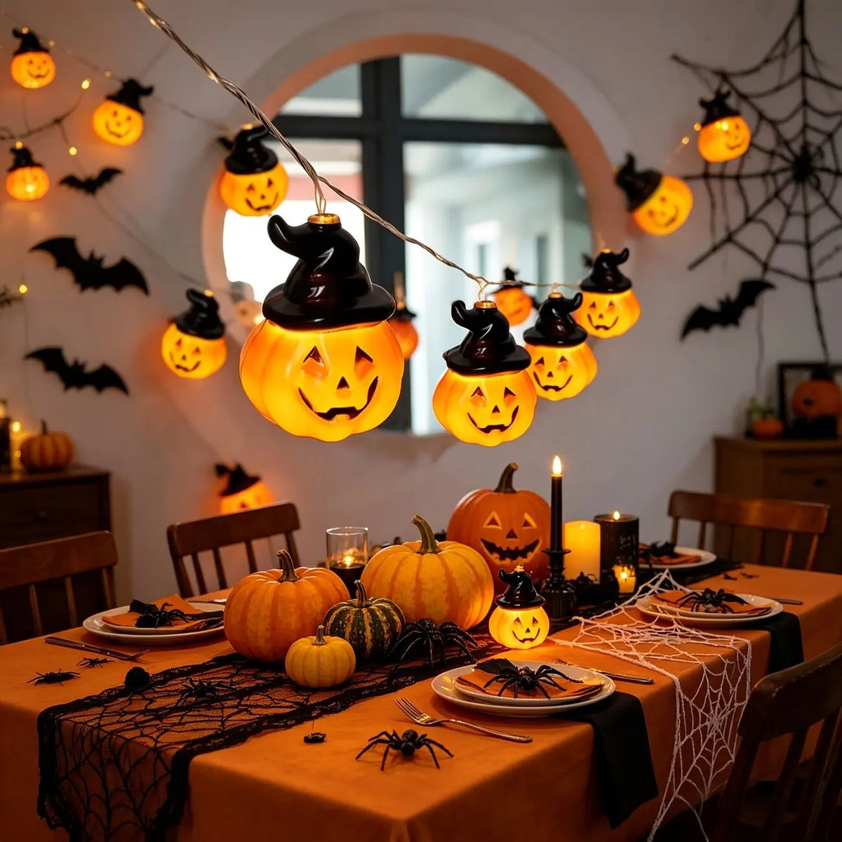 Halloween Pumpkin String Lights